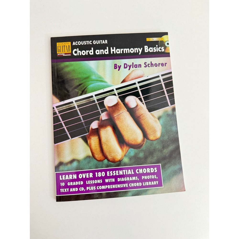Acoustic Guitar Chord and Harmony Basics Dylan Schorer Book CD 189049044X